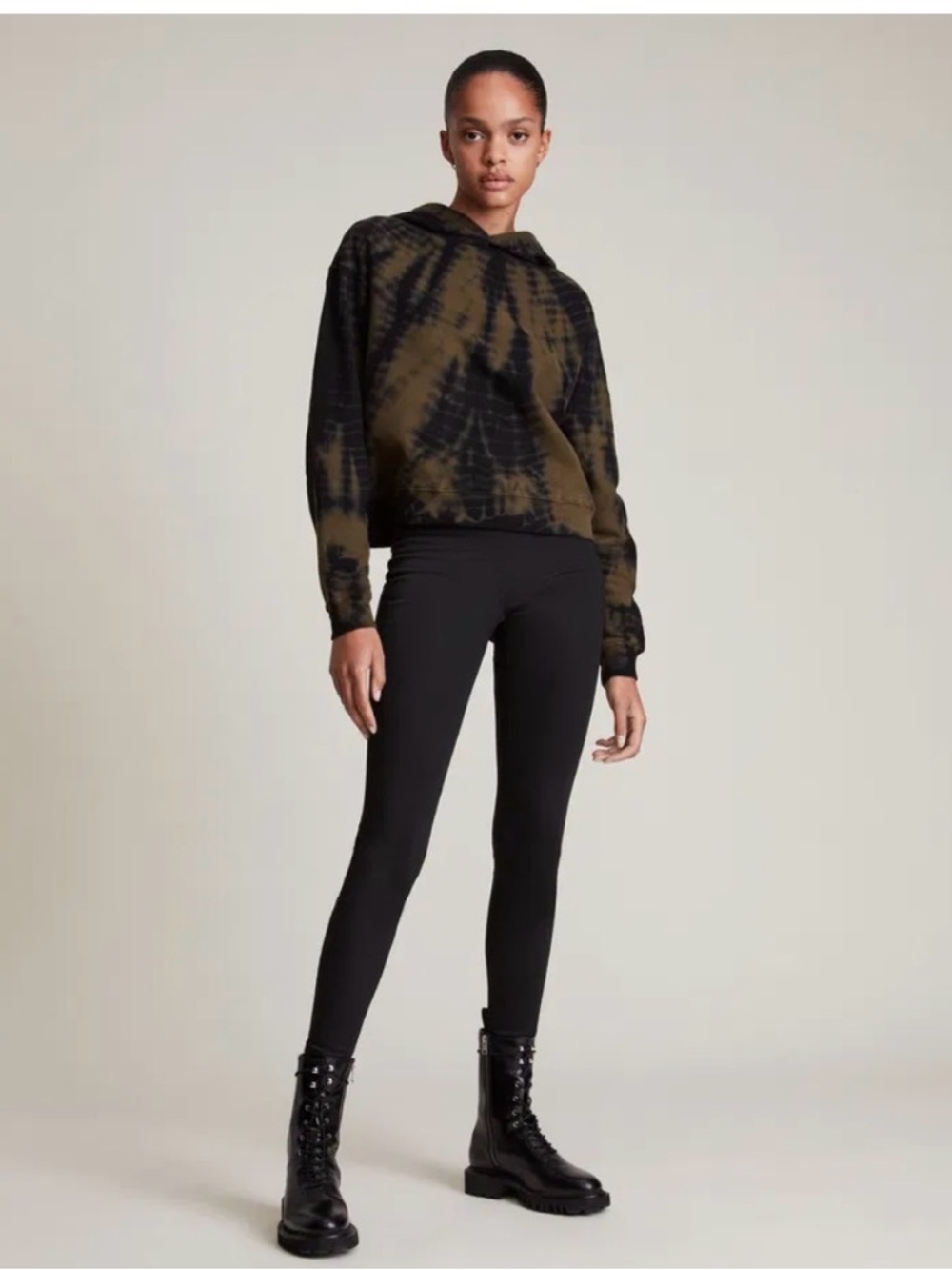 All Saints Tie Dye Brown/Green & Black